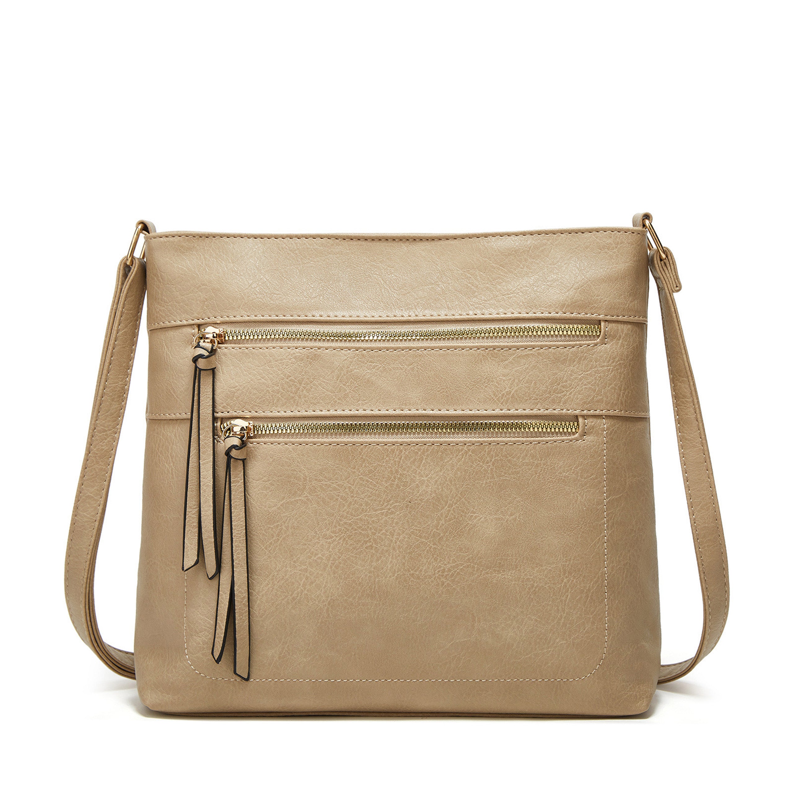 Crossbody Purses for Women,Multi-Zipper Pocket Women's Shoulder Handbags with Adjustable Strap